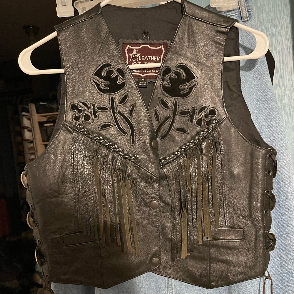 Leather vest